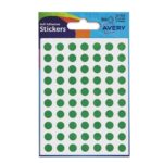 Avery 32-302 8 mm Round Green Stickers - Image 2