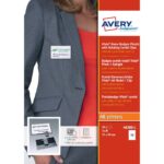 Avery 4838G-L Vista Name Badges - Plastic with Rotating Combi Clips - Image 2