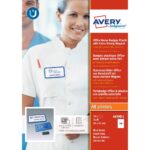 Avery 4839B-L Office Name Badges 81 x 43mm Blue - Image 2