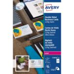 Avery C32016-25 85 x 54mm Business Cards - 25 sheets - 10 cards per Sheet - Image 2