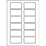 Avery L4782-20 75 x 40mm Self Adhesive Silk Name Badges 20 Sheets - 12 Labels per Sheet - Image 2