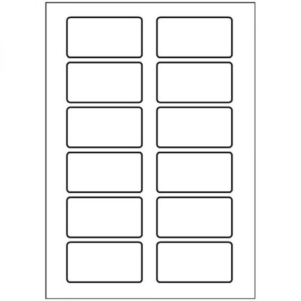 Avery L4782-20 75 x 40mm Self Adhesive Silk Name Badges 20 Sheets - 12 Labels per Sheet