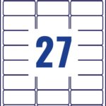 Avery L6114-20 Anti-Tamper Labels 20 sheets - 27 Labels per Sheet