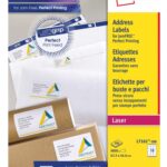Avery L7161-500 QuickPEEL Address Labels 500 sheets - 18 Labels per Sheet