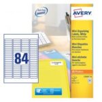 Avery L7656-25 46 x 11.1mm Mini Multipurpose Labels 25 Sheets - 84 Labels per Sheet