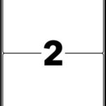 Avery L7996-25 Waterproof Labels 25 sheets - 2 Labels per Sheet
