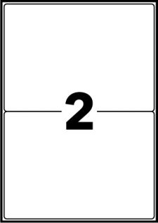 Avery L7996-25 Waterproof Labels 25 sheets - 2 Labels per Sheet