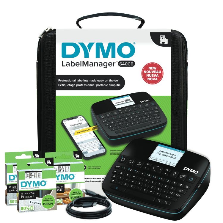 Dymo LabelManager Executive 640CB Labelling Machine Kit Dymo LabelManager Executive 640CB Labelling Machine Kit