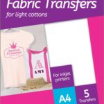 Avery MD1001 210 x 297mm White Fabric Transfers 5 Sheets