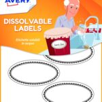 Avery SOLUB18 55 x 29 mm Dissolvable Labels