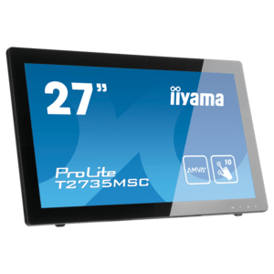 iiyama-T27XX iiyama ProLite T27XX, 68,6 cm (27''), Projected Capacitive, 10 TP, Full HD, USB, kit (USB), white - Image 1