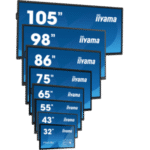 55" All-In-One Interactive Display with Android 14 OS, DeepContrast PCAP, 20-Points Touch Screen, 3840x2160, 4K UHD panel, AntiGlare Coated Glass, Speakers, 2xHDMI + USB-C (DP-Alt), 450cd/m², Landscape or Portrait, USB Touch Interface, 4GB RAM / 32GB Stor